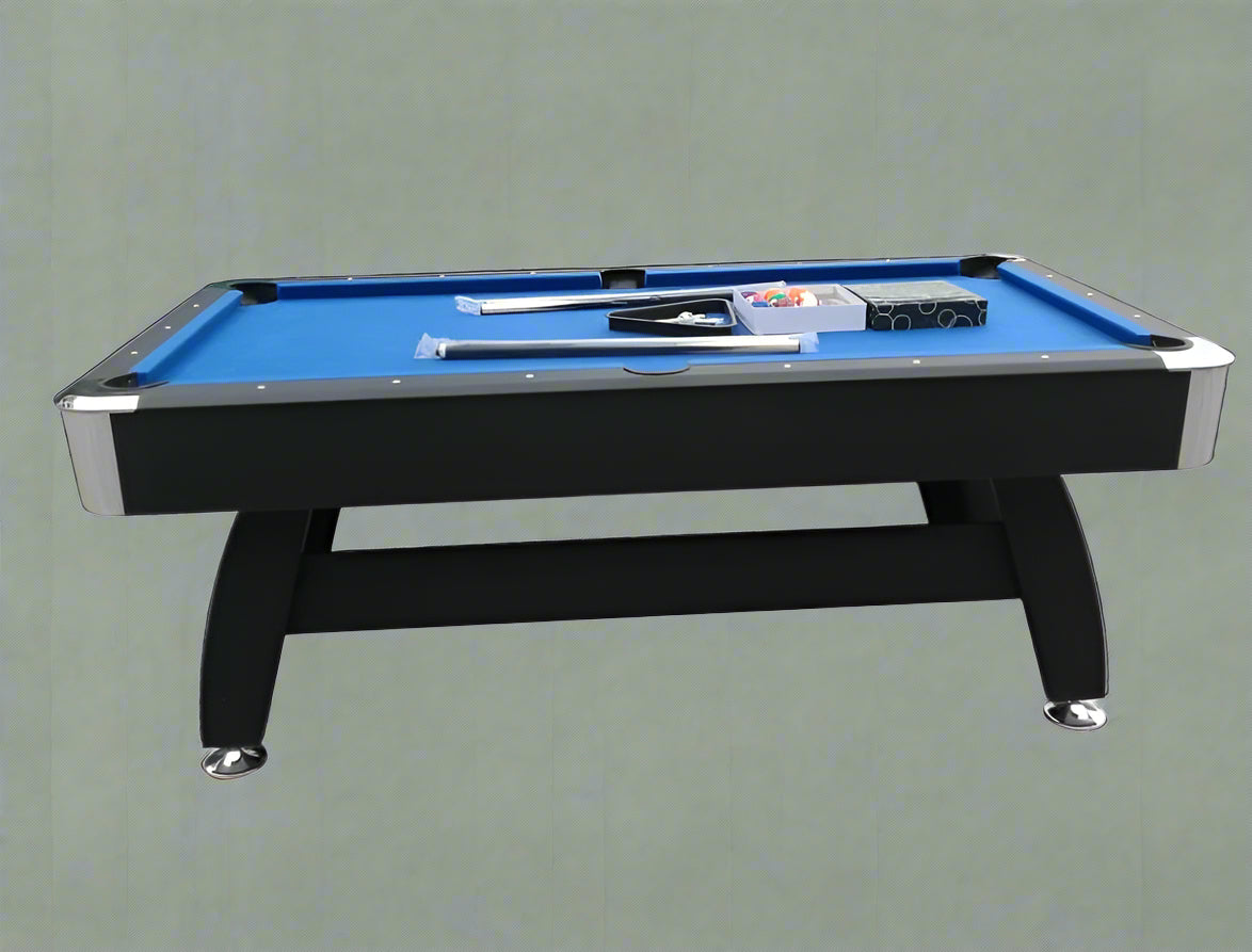 7 FT POOL GAMES TABLE & BALL RETURN FULL SIZED TABLE - with GREEN TOP | Sold by Uncle Wiener's Wholesale