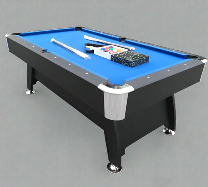 7 FT POOL GAMES TABLE & BALL RETURN FULL SIZED TABLE - with GREEN TOP | Sold by Uncle Wiener's Wholesale