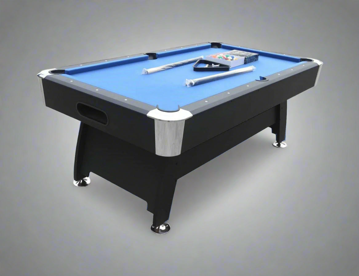 7 FT POOL GAMES TABLE & BALL RETURN FULL SIZED TABLE - with GREEN TOP | Sold by Uncle Wiener's Wholesale