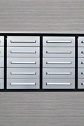 Red 7FT tool bench with drawers – front view

Blue tool chest storage drawers – side view

Stainless steel workbench close-up

Organized industrial tool station

Drawer slides and top workspace detail