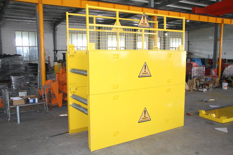 Heavy-duty yellow steel trench shield (front view)

Telescoping trench box in industrial job site

Construction-grade excavation shield with reinforced frame