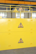 Heavy-duty yellow steel trench shield (front view)

Telescoping trench box in industrial job site

Construction-grade excavation shield with reinforced frame