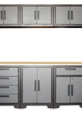 NEW 7 - Piece Garage Workbench & Tool Cabinet Set | Powder - Coated Steel | 71" Worktop | Lockable Storag - with | Sold by Uncle Wiener's Wholesale