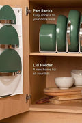 NEW 7 PIECE SET LUXURY CERAMIC NON STICK COOKWARE DUTCH OVEN PAN - with Sage | Sold by Uncle Wiener's Wholesale