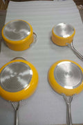 NEW 7 PIECE SET LUXURY CERAMIC NON STICK COOKWARE DUTCH OVEN PAN - with Sage | Sold by Uncle Wiener's Wholesale