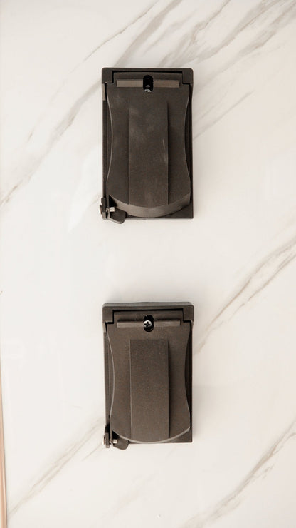 7-foot ADA-compliant portable restroom with ramp in outdoor setting
Inside view of wheelchair-accessible bathroom interior
Front door of handicap bathroom unit with ramp
Washbasin and toilet setup in ADA portable unit
Side view of accessible bathroom setup