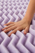New 7 Zone Lavender Memory Foam Mattress Topper – 3″ & 1.5″ Comfort Layers for Ultimate Sleep - with 3″ TWIN | Sold by Uncle Wiener's Wholesale