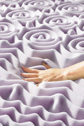 New 7 Zone Lavender Memory Foam Mattress Topper – 3″ & 1.5″ Comfort Layers for Ultimate Sleep - with 3″ TWIN | Sold by Uncle Wiener's Wholesale