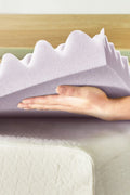 New 7 Zone Lavender Memory Foam Mattress Topper – 3″ & 1.5″ Comfort Layers for Ultimate Sleep - with 3″ TWIN | Sold by Uncle Wiener's Wholesale