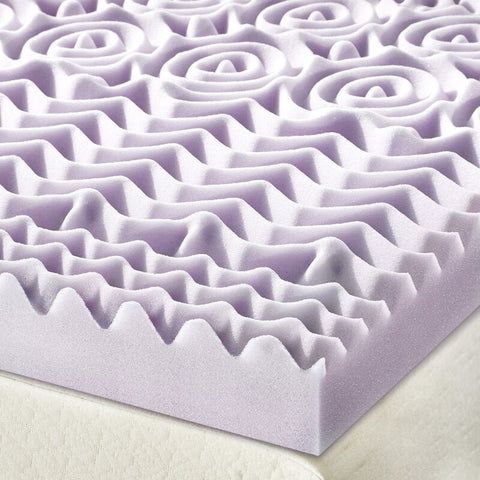New 7 Zone Lavender Memory Foam Mattress Topper – 3″ & 1.5″ Comfort Layers for Ultimate Sleep - with 3″ TWIN | Sold by Uncle Wiener's Wholesale
