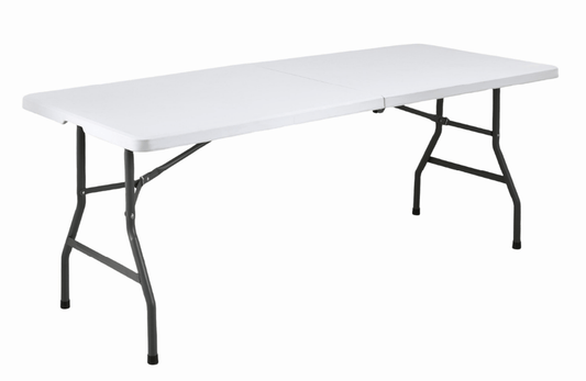 New 70″ Plastic Solid Folding Table – Heavy - Duty Indoor Outdoor Utility Table – DSZ180A - with | Sold by Uncle Wiener's Wholesale