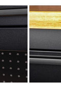 “72 inch black rolling tool cabinet with wood workbench top”

“Heavy-duty tool chest with 18 drawers for garage use”

“Workshop steel storage cabinet with lockable drawers”

“Industrial mobile tool box with solid wood top and wheels”


