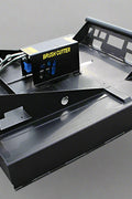 72 inch skid steer brush mower angled view

Underside of heavy-duty cutting blades

66 inch mower installed on skid steer

Skid steer clearing brush and saplings

Blade set and replacement part display