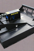 72 inch skid steer brush mower angled view

Underside of heavy-duty cutting blades

66 inch mower installed on skid steer

Skid steer clearing brush and saplings

Blade set and replacement part display