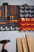 New 72 PCS Wall Mounted Pegboard & Storage Bin Panel Set – Heavy Duty Garage Organizer System GS8482 - with | Sold by Uncle Wiener's Wholesale