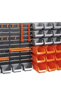 New 72 PCS Wall Mounted Pegboard & Storage Bin Panel Set – Heavy Duty Garage Organizer System GS8482 - with | Sold by Uncle Wiener's Wholesale