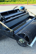 72-Inch Skid Steer Hydraulic Rotary Tiller Attachment – Heavy-Duty Soil Conditioner – Model 003-04-72-002A – Black