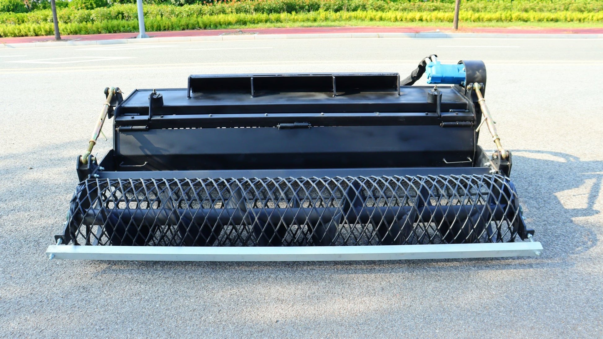72-Inch Skid Steer Hydraulic Rotary Tiller Attachment – Heavy-Duty Soil Conditioner – Model 003-04-72-002A – Black