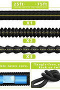 75 FT expandable black garden hose with yellow nozzle and hanger
Flexible garden hose kit with spray nozzle and connectors
75 foot tangle-free garden hose set for outdoor watering
Expandable hose retracts after use with wall hanger
4-in-1 lightweight hose kit with storage and accessories