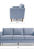 78” Modern Square Arm Couch – Front Room Setup
Dusty Blue Square Arm Sofa – Minimalist Interior
Armrest Storage Pockets on Modern Sofa – Close-Up
Side Angle of Compact 3-Seater Couch
Contemporary Sofa with Solid Wood Frame – Living Room View