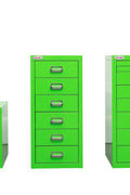 New 8 Drawer Steel Under - Desk Storage Cabinet – Compact Multi - Drawer Organizer - with 3 drawers: 9.1" W × 3.54" H × 11.4" D | Sold by Uncle Wiener's Wholesale