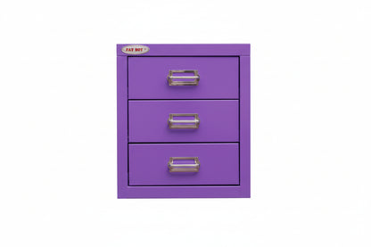New 8 Drawer Steel Under - Desk Storage Cabinet – Compact Multi - Drawer Organizer - with 3 drawers: 9.1" W × 3.54" H × 11.4" D | Sold by Uncle Wiener's Wholesale