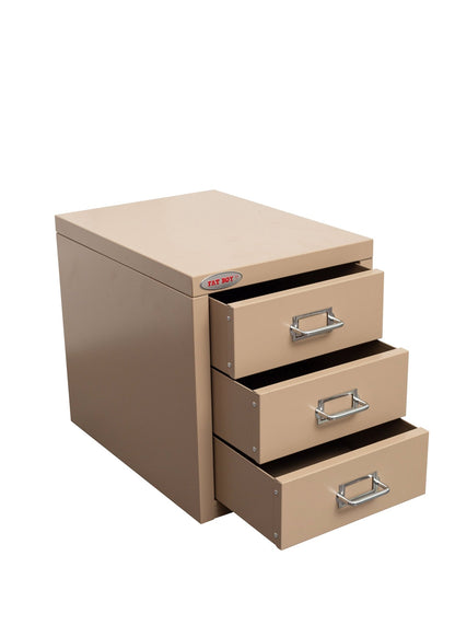 New 8 Drawer Steel Under - Desk Storage Cabinet – Compact Multi - Drawer Organizer - with 3 drawers: 9.1" W × 3.54" H × 11.4" D | Sold by Uncle Wiener's Wholesale