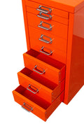 New 8 Drawer Steel Under - Desk Storage Cabinet – Compact Multi - Drawer Organizer - with 8 drawers: 9.1" W × 1.1" H × 11.4" D | Sold by Uncle Wiener's Wholesale