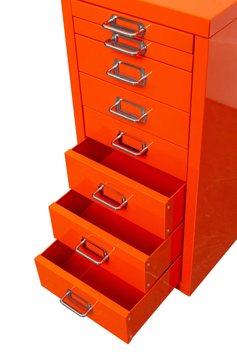 New 8 Drawer Steel Under - Desk Storage Cabinet – Compact Multi - Drawer Organizer - with 8 drawers: 9.1" W × 1.1" H × 11.4" D | Sold by Uncle Wiener's Wholesale