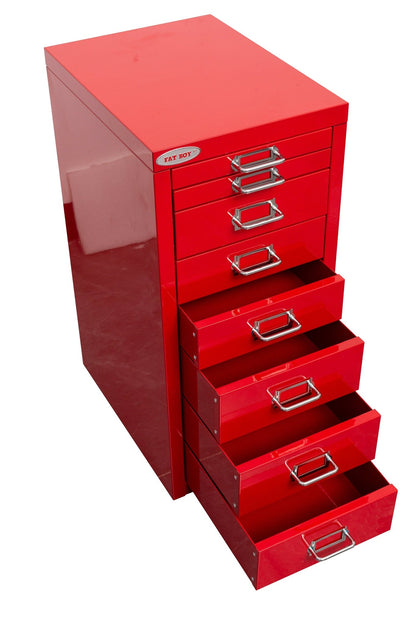 New 8 Drawer Steel Under - Desk Storage Cabinet – Compact Multi - Drawer Organizer - with 3 drawers: 9.1" W × 3.54" H × 11.4" D | Sold by Uncle Wiener's Wholesale