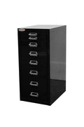 New 8 Drawer Steel Under - Desk Storage Cabinet – Compact Multi - Drawer Organizer - with 3 drawers: 9.1" W × 3.54" H × 11.4" D | Sold by Uncle Wiener's Wholesale