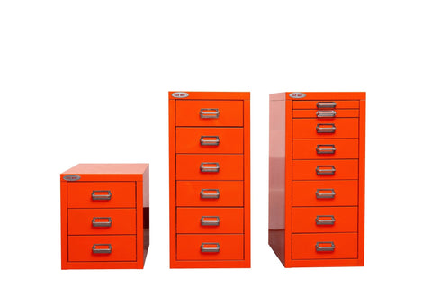 New 8 Drawer Steel Under - Desk Storage Cabinet – Compact Multi - Drawer Organizer - with 3 drawers: 9.1" W × 3.54" H × 11.4" D | Sold by Uncle Wiener's Wholesale