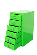 New 8 Drawer Steel Under - Desk Storage Cabinet – Compact Multi - Drawer Organizer - with 6 drawers: 9.1" W × 3.54" H × 11.4" D | Sold by Uncle Wiener's Wholesale