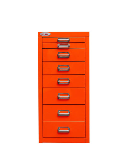 New 8 Drawer Steel Under - Desk Storage Cabinet – Compact Multi - Drawer Organizer - with 8 drawers: 9.1" W × 1.1" H × 11.4" D | Sold by Uncle Wiener's Wholesale