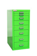 New 8 Drawer Steel Under - Desk Storage Cabinet – Compact Multi - Drawer Organizer - with 3 drawers: 9.1" W × 3.54" H × 11.4" D | Sold by Uncle Wiener's Wholesale
