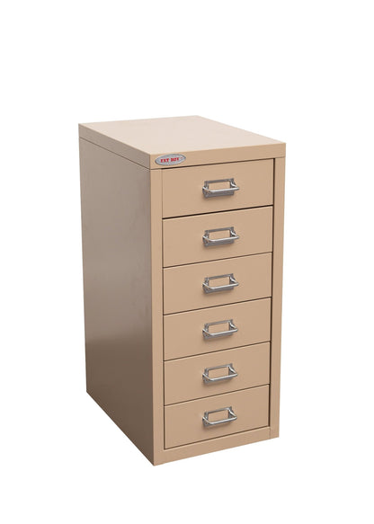 New 8 Drawer Steel Under - Desk Storage Cabinet – Compact Multi - Drawer Organizer - with 6 drawers: 9.1" W × 3.54" H × 11.4" D | Sold by Uncle Wiener's Wholesale