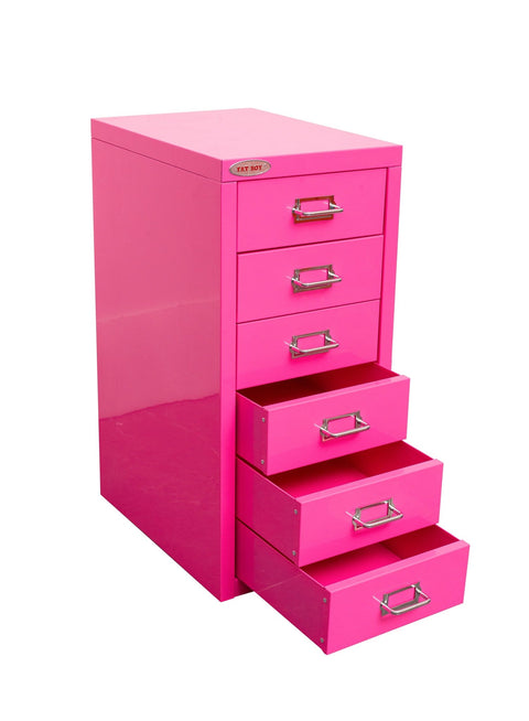 New 8 Drawer Steel Under - Desk Storage Cabinet – Compact Multi - Drawer Organizer - with 6 drawers: 9.1" W × 3.54" H × 11.4" D | Sold by Uncle Wiener's Wholesale