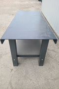 Heavy-duty steel welding table – 8 FT version
Side angle view of the 10 FT steel workbench
Industrial fabrication bench close-up
Front view showing welded leg design
Multiple steel tables in workshop setting
