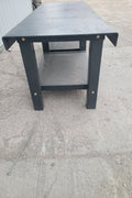 Heavy-duty steel welding table – 8 FT version
Side angle view of the 10 FT steel workbench
Industrial fabrication bench close-up
Front view showing welded leg design
Multiple steel tables in workshop setting