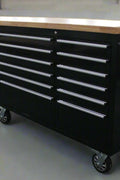 8FT Fatboy industrial tool bench with drawers and USB ports
Heavy-duty 24-drawer tool bench with stainless steel finish
Workshop organization tool bench with hardwood top
Mobile workbench with caster wheels and lockable drawers
