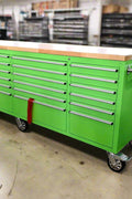 8FT Fatboy industrial tool bench with drawers and USB ports
Heavy-duty 24-drawer tool bench with stainless steel finish
Workshop organization tool bench with hardwood top
Mobile workbench with caster wheels and lockable drawers