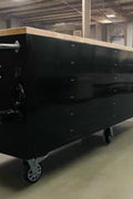 8FT Fatboy industrial tool bench with drawers and USB ports
Heavy-duty 24-drawer tool bench with stainless steel finish
Workshop organization tool bench with hardwood top
Mobile workbench with caster wheels and lockable drawers