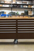8FT Fatboy industrial tool bench with drawers and USB ports
Heavy-duty 24-drawer tool bench with stainless steel finish
Workshop organization tool bench with hardwood top
Mobile workbench with caster wheels and lockable drawers