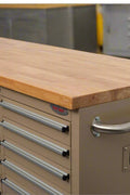 8FT Fatboy industrial tool bench with drawers and USB ports
Heavy-duty 24-drawer tool bench with stainless steel finish
Workshop organization tool bench with hardwood top
Mobile workbench with caster wheels and lockable drawers