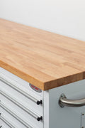 8FT Fatboy industrial tool bench with drawers and USB ports
Heavy-duty 24-drawer tool bench with stainless steel finish
Workshop organization tool bench with hardwood top
Mobile workbench with caster wheels and lockable drawers