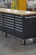 8FT Fatboy industrial tool bench with drawers and USB ports
Heavy-duty 24-drawer tool bench with stainless steel finish
Workshop organization tool bench with hardwood top
Mobile workbench with caster wheels and lockable drawers