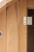 New 8 ft Barrel Sauna Kit with Porch Red Cedar Thermowood - with RED CEDAR 8 FT BARREL SAUNA KIT & PORCH | Sold by Uncle Wiener's Wholesale
