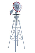 New 8 FT Steel Garden Windmill – Decorative Metal Yard Spinner for Wind Speed & Direction Monitoring 8FTWM - with | Sold by Uncle Wiener's Wholesale