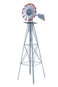 New 8 FT Steel Garden Windmill – Decorative Metal Yard Spinner for Wind Speed & Direction Monitoring 8FTWM - with | Sold by Uncle Wiener's Wholesale