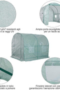 New 8 Ft Walk - In Tunnel Greenhouse Garden with Steel Frame – 552021 - with | Sold by Uncle Wiener's Wholesale